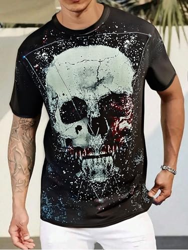 Men's Tiger Warrior Graphic T-Shirt Bold Tiger Design Fierce Animal Print Tee4