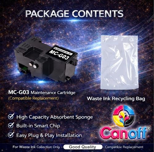 Image of CANOFF MC-G03 Maintenance Cartridge Compatible for Canon PIXMA