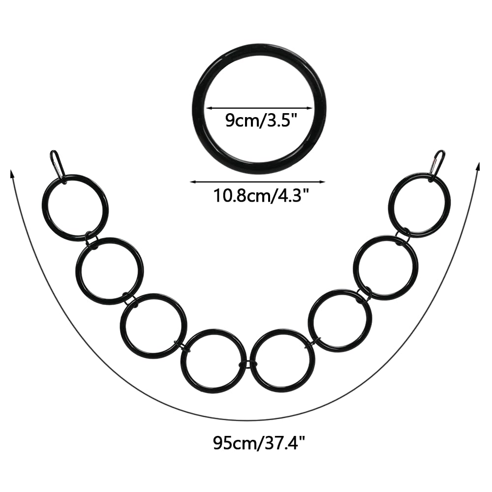 Kletterring für Schlangen, 6/7/8-Ringe Reptilien-Kletterspielzeug, Kletterkettenspielzeug mit Haken zur Befestigung im Terrarium, für Königspython, Kornnatter, Bartagame, Echsen, auch für Vogelkäfige
