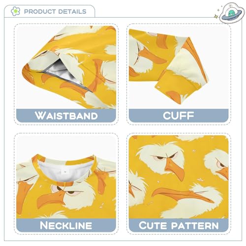 JUNZAN Cartoon Albatross Yellow Little Kids Pullover Hoodie Fleece Kids Hoodies Boys Camping 4T3