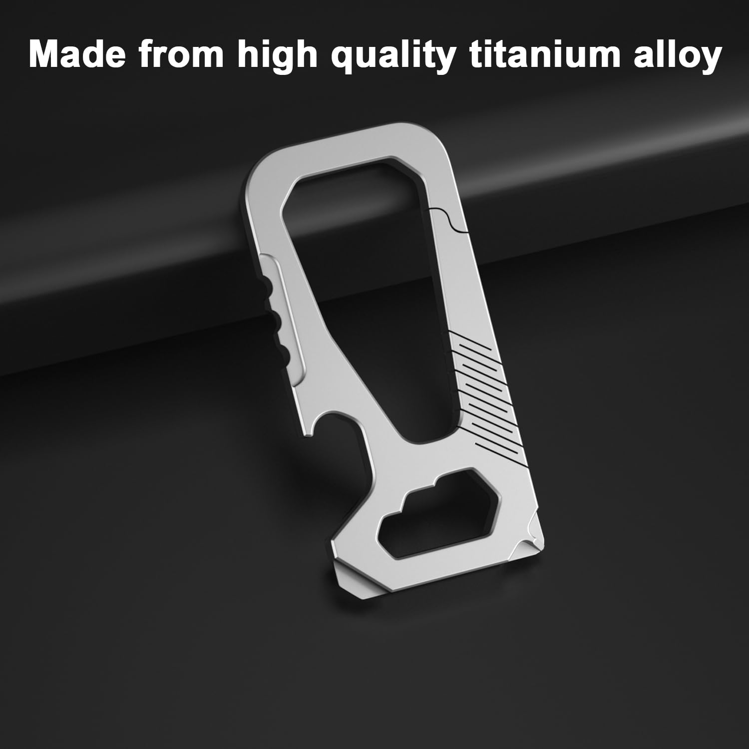 SHD Titanium Keychain Clip,Multifunctional Carabiner Keychain with Bottle Opener, Car Keychain for Indoor Outdoor Daily Use