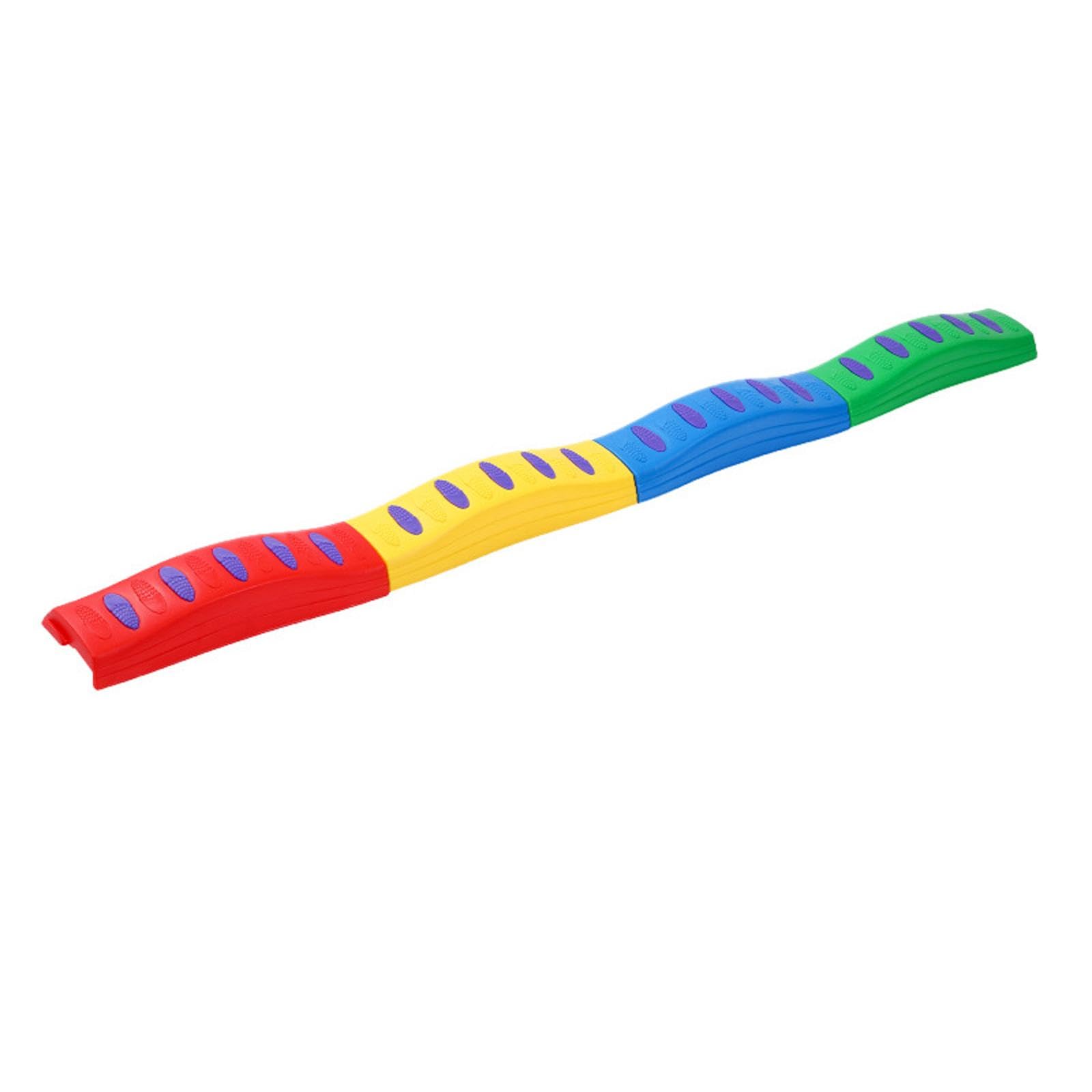 Set di 4 Pezzi di Trave di Equilibrio per Bambini con Percorso a Ostacoli E Gradini, Caratterizzato da Una Struttura Robusta E Una Superficie Testuriz, 4 Dritto