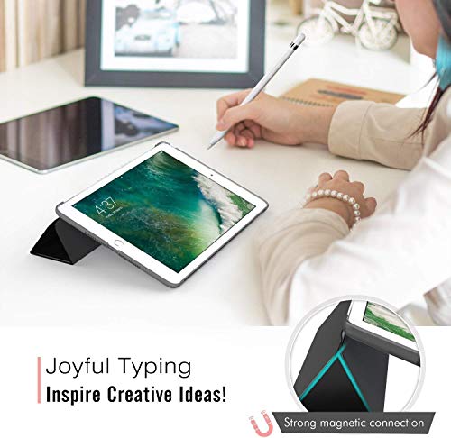 ProElite Faux Leather Smart Flip Case Cover for Apple iPad 10.2" 9th Gen (2021) / 8th Gen / 7th Gen with Stylus Pen, Black - Image 6