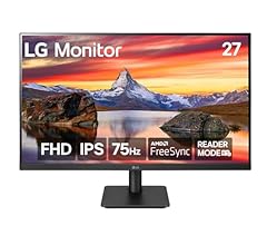 LG 27MP40A-C 27 Inch Full HD (1920 x 1080) Monitor with IPS 5ms 75Hz Display, AMD FreeSync and OnScreen Control, Charcoal G…