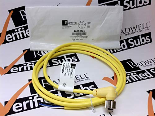 RADWELL Verified Substitute WK4.5T-2-SUB Substitute for TURCK ELEKTRONIK WK 4.5T-2, Cord Set, M12, 5-PIN, Female Right Angle, Yellow, PVC,