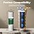 iSpring FC15-NC Replacement CTO Carbon Block Water Filter Cartridge for Under Sink Water Filtration System, Reduces Chloramine, White, Pack of 1