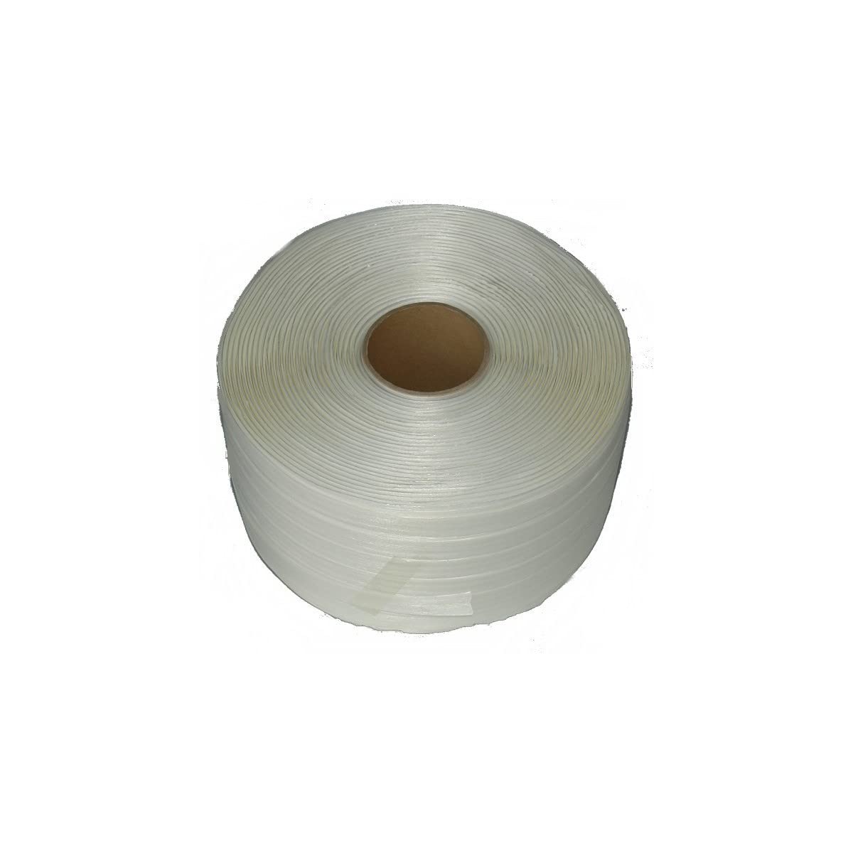 Feuillard 16mm x 850m - Ultra résistant - Polyester Textile Tressé - Blanc