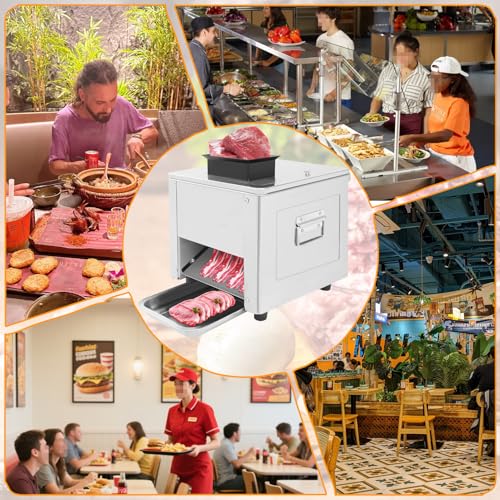 Máquina eléctrica para cortar carne de 850W miniatura 5
