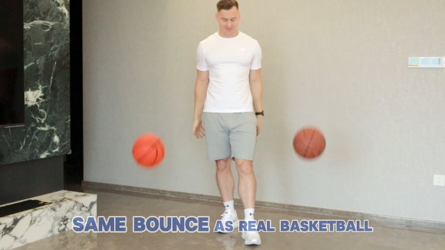 Ballon De Basket Silencieux BOUNOVA – Taille 3 Et 7, Mousse PU Haute Densité, Dribble à 30–40 DB, Sans Air Ni Entretien