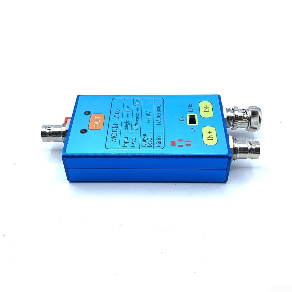 SPORTARC T100 1X/10X/100X Oszilloskop-Differentialsonde, 10 m Bandbreite zur Verstärkung schwacher Signale, unterstützt Differential und einseitiger Eingang, 059V78U3QEWLIQ5S2UEBT3V67WQ0S0