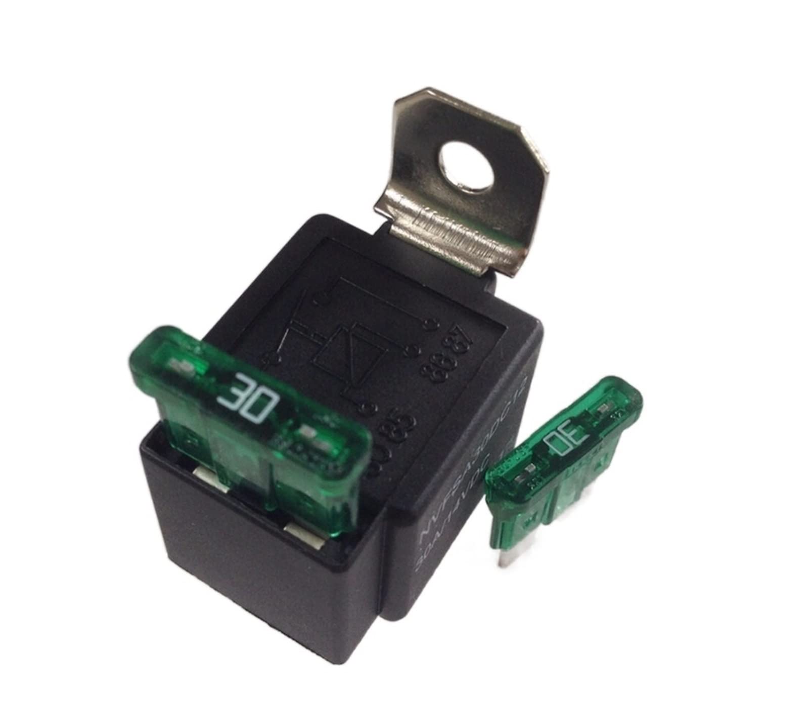 WBNFFUCYU Automobile Relay with The Fuse 4Pin 12V/30A Normally Open Type Car Part