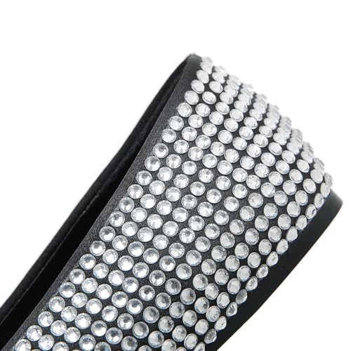 STUPMARY Women Flats Shoes Round Toe Slip On Studded Crystal Casual Driving Comfort Ballet Dance Shoes4