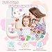PERRYHOME Fabric Flower Bouquets Toys, 300+ Pcs Valentines Day Gift, 2 Gameplays STEM Craft for Girls, Reusable Bouquets Maker Birthday Gift DIY Flower Making Kit for 3 4 5 6 7 8 Years Toddler Girl