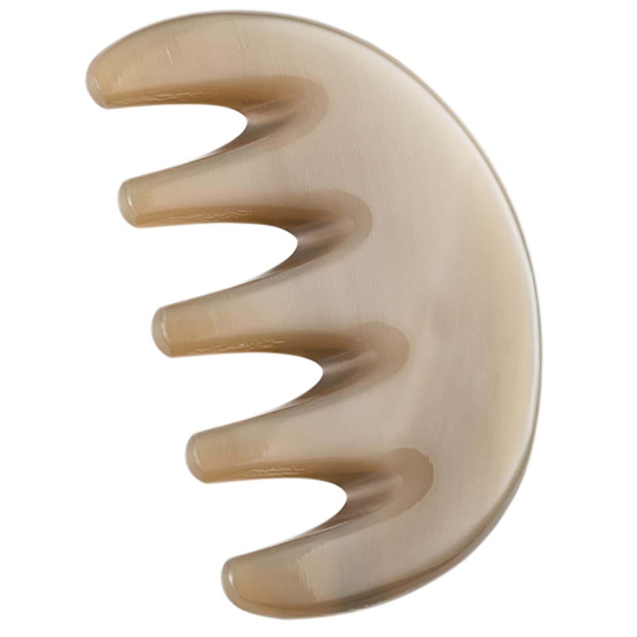 Healvian 5piezas Masajeador De Cabelludo De Cuerno De Buey Peine Guasha Para Alivio De Estrés Masaje Relajante Para Cabeza y Cuello Herramienta De Bienestar Portátil