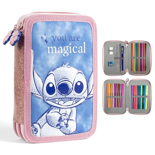 Disney Stitch - Set di cancelleria per bambini, multicolore, multicolore, moderno