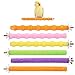 Wudong 6 Pcs Perroquet Perches, Coloré Cage À Oiseaux Gommage Stand Bar pour Oiseau Perroquet Perruches Perruche Calopsitte Conure Inséparable Cage Patte Broyage Jouet