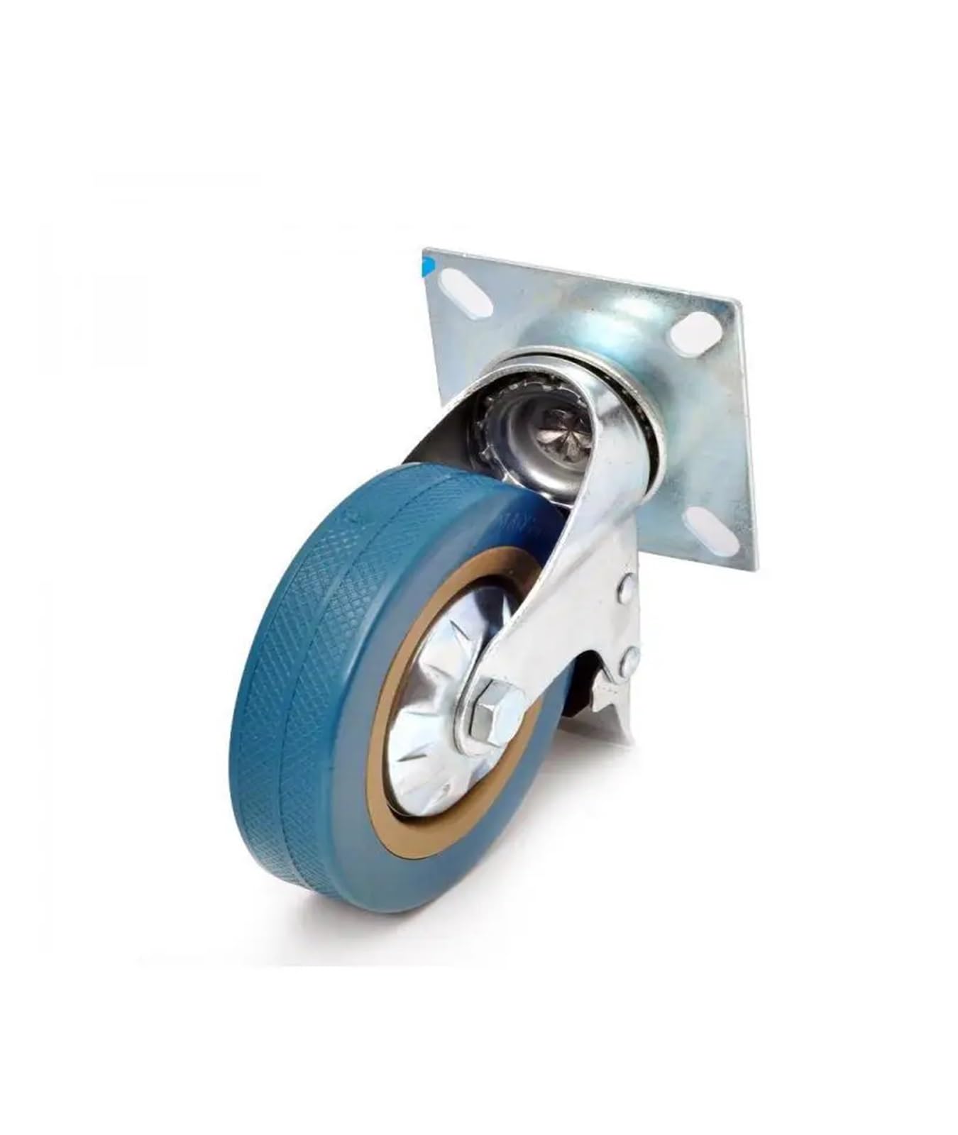 Mxxdmopd 5V 1 Piece 4 Inch Pvc Swivel Wheel Flat Bottom Industrial Caster Trolley Refrigeration