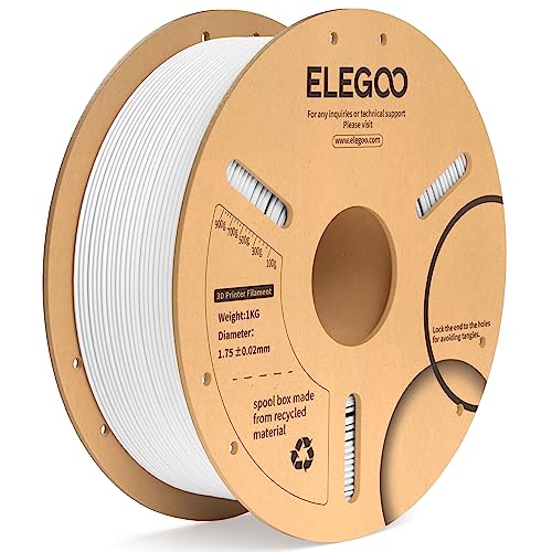 ELEGOO Filament PLA+ 1.75mm Blanc 1KG, Filament pour Imprimante 3D Précision Dimensionnelle +/- 0.02mm Bobine de Carton Filament d'Impression 3D Convient à la plupart des Imprimantes 3D FDM 7 ELEGOO Filament PLA+ 1.75mm Blanc 1KG, Filament pour Imprimante 3D Précision Dimensionnelle +/- 0.02mm Bobine de Carton Filament d'Impression 3D Convient à la plupart des Imprimantes 3D FDM