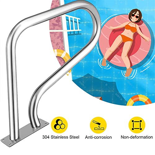 Barandilla para Piscina Acero Inoxidable 304 81x58 cm miniatura 6
