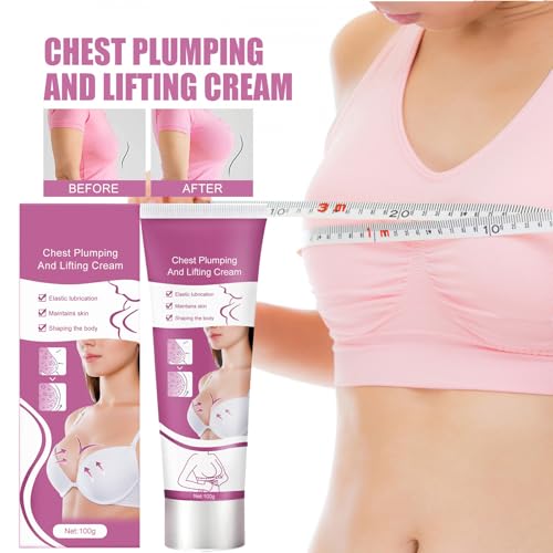 Mnozreo Brustvergrößerung Creme Für Frauen,Brustvergrößerung Creme,Brust Straffende Lifting Creme,Größere Brüste Lifting Firming Cream,Straffende Creme für die Brust,100G,1PC