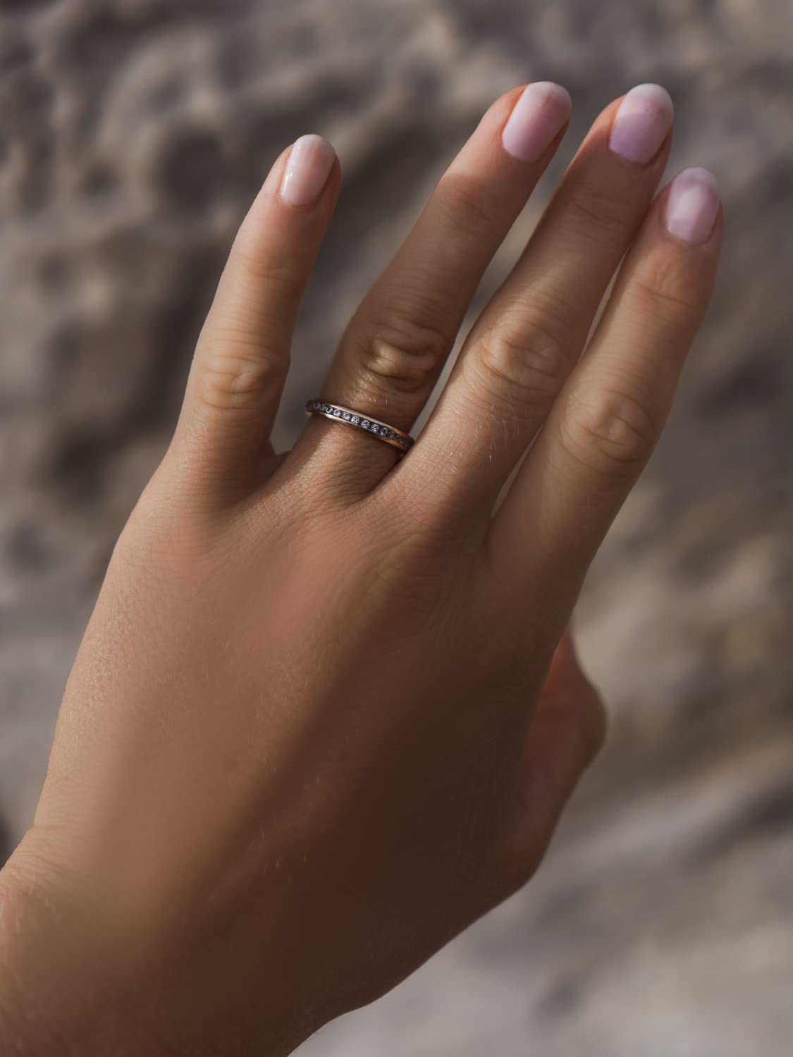 My Gold Damen Goldring Gold 333 Mit Zirkonia Echtes Gelbgold (8 Karat) Zart 3mm Damenringe Ewigkeitsring Cora MOD-07950