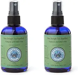 Nantucket Spider Spray repelente de carrapatos extra forte, pacote com 2 | Tamanho de viagem de 113 g | Repelente natural de carrapatos para pessoas | Feito nos EUA com óleos essenciais 100% orgânicos