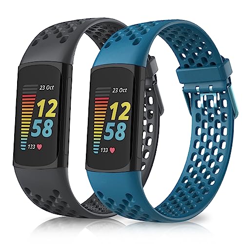 [HeeNia] �o���h Fitbit Charge 6 / Fitbit Charge 5 �Ή� �V���R�� �X�g���b�v ���[�v �X�|�[�c�o���h ���v�x���g �h���� �y�� �K�[�~�� Fitbit Charge 6 / Fitbit Charge 5 (��+
