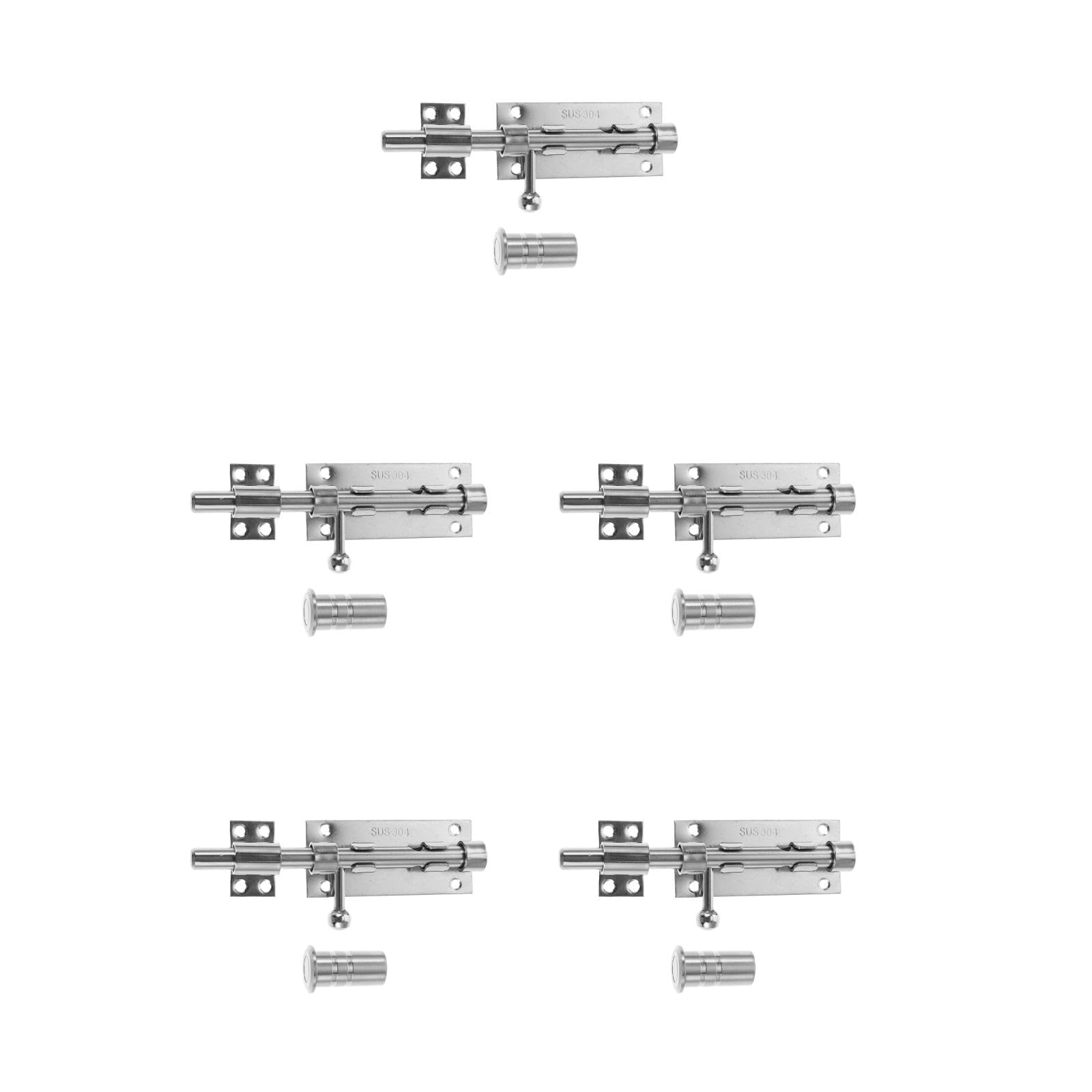 Serrure coulissante sécurisée anti-corrosion pour réparer un loquet de clôture