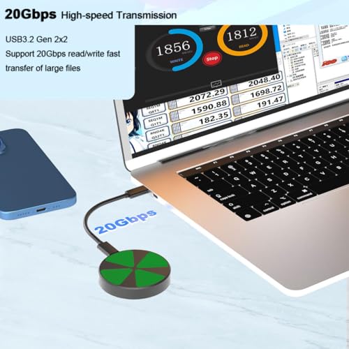 Cofre externo para SSD M.2 2230 NGFF NVMe aluminio miniatura 3