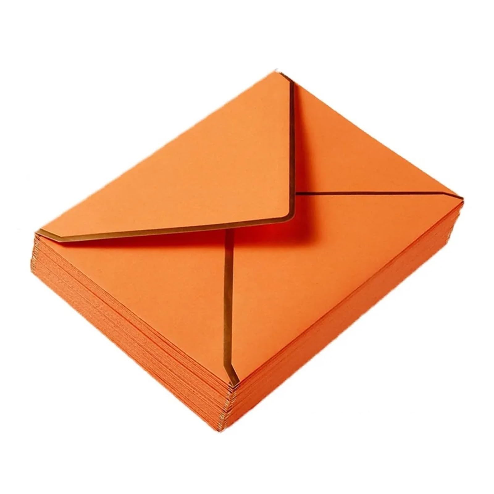Geschenkkartenumschläge, 40 Stück, A7-Papierumschläge for Hochzeitseinladungen, Schreibwaren, Postkarten, Fotoverpackungen, Feiertage(A7 orange)
