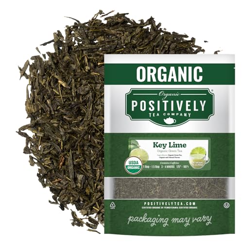 Image of Organic Positively Tea Company, Key Lime, Green Tea, Loose Leaf, 16 Ounce
