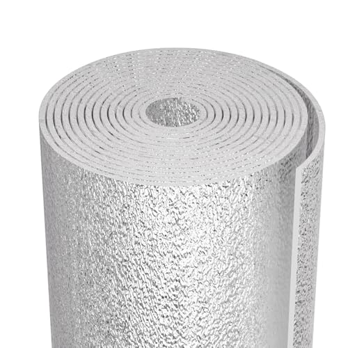 Image of Reflective Insulation Sheet, Window Insulation for Winter, Aluminum Foil Cotton Layer for Keep Warm, 59 inch(W) x 99 inchWindow Insulation Kit