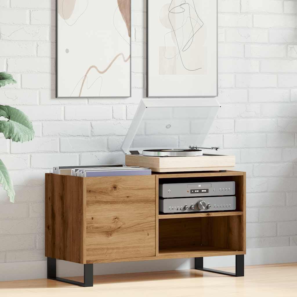 vidaXL Mueble Discos Madera de ingeniería Roble Artisan 84,5x38x48 cm