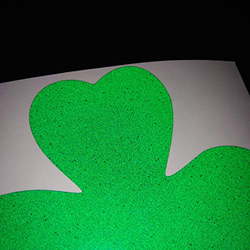 CUSHYSTORE 2" Green 3-Leaf Shamrock Clover Decals Sticker Vinyl Reflective for Hardhat Car Laptop Phone 6 Packs - Thumbnail 4