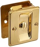 Schlage 991 1-3/4" x 2-1/4" Privacy Pocket Artisan Sliding Door Lock, Bright Brass Schlage 991 1-3/4" x 2-1/4" Privacy Pocket Artisan Sliding Door Lock, Bright Brass