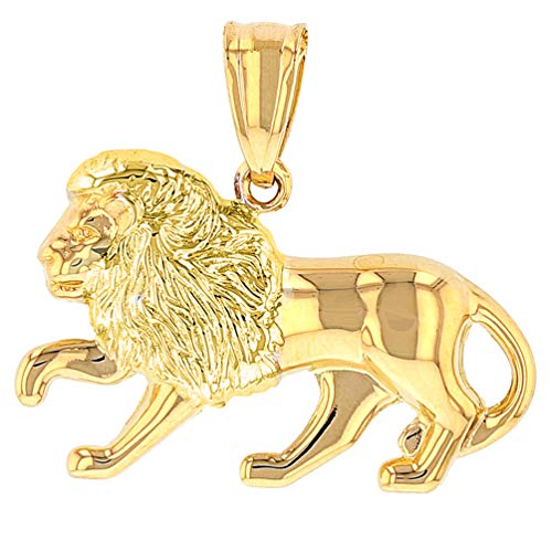 14K Gold Leo Zodiac Charm