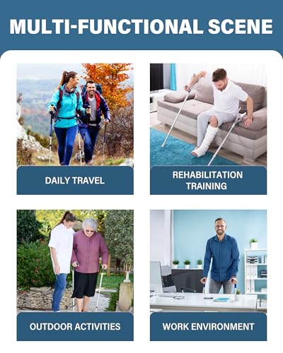 SPRING SEAON Unterarmgehstützen Griffpolster – Weiche Schaumstoff Handpolster für Krücken, Rutschfest & Bequem, Schmerzlinderung beim Gehen, Universal passend für Unterarmkrücken, 2 Stück