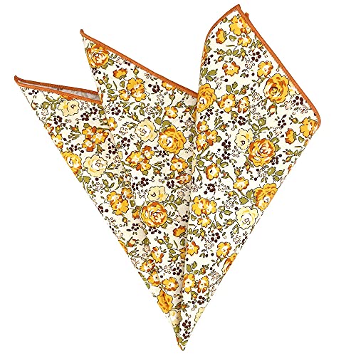Image of Kebocis Men's Floral Pocket Square Handkerchief for Men