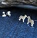 Chesapeake Bay Retriever Dog Stud Earrings Polished Sterling Silver Handmade in USA