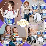 Zoom IMG-2 batteria bambini giocattolo 5 tamburi Zoom IMG-2 batteria bambini giocattolo 5 tamburi