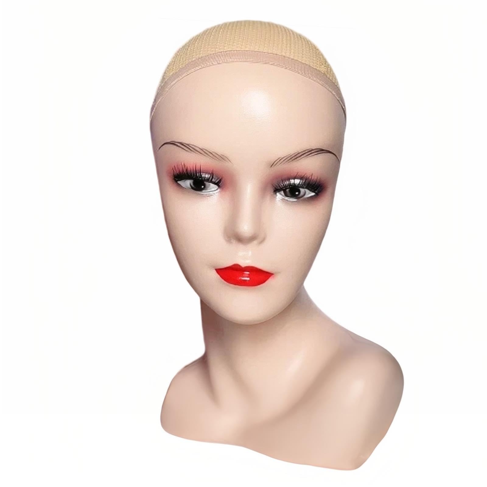 Busto Testa Manichino Femminile, Manichino Plastica Tinta Pelle Esposizione