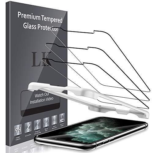 [3 PACK] iPhone X Screen Protector, LK Ballistic 2.5D Ultra Clear HD Tempered Glass Screen Protectors [Case Friendly] [3D Touch] [Anti- Scratch] [Bubble-Free] for Apple iPhone X