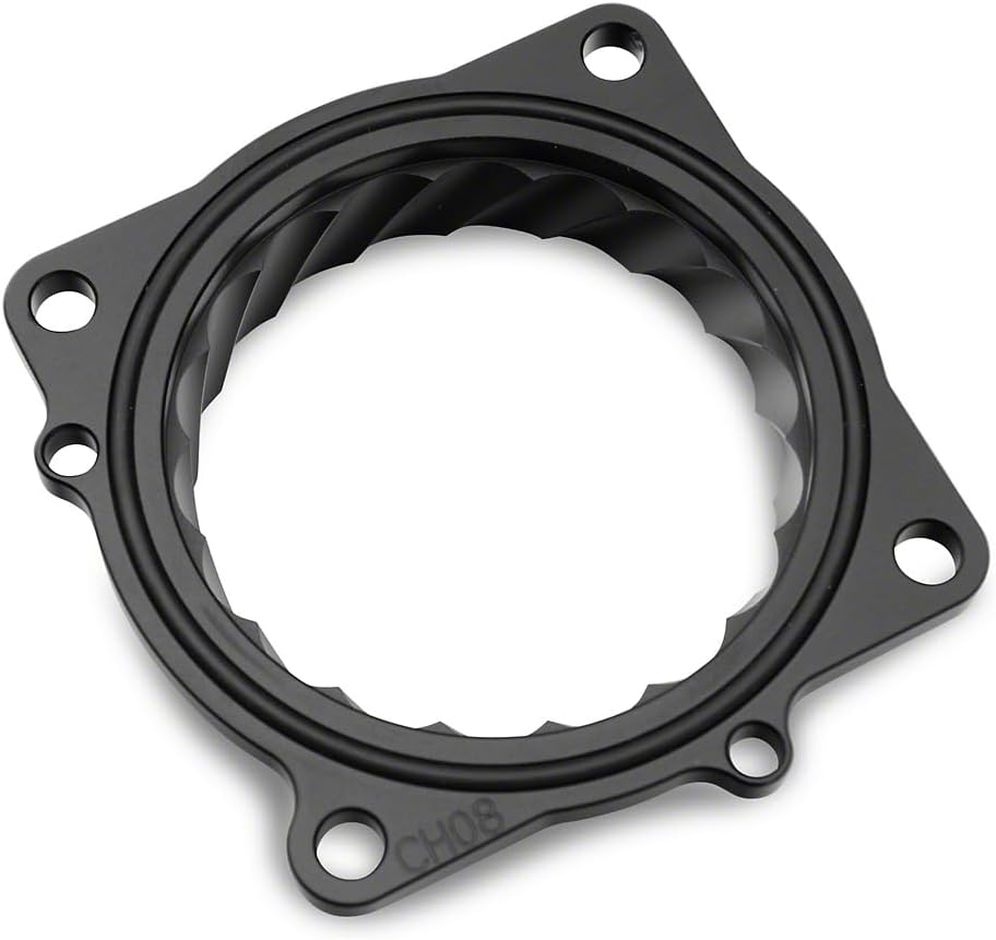 C&L Throttle Body Spacer; Black Compatible For 06-10 6.1L HEMI Charger; 06-23 5.7L HEMI, 6.4L HEMI Charger