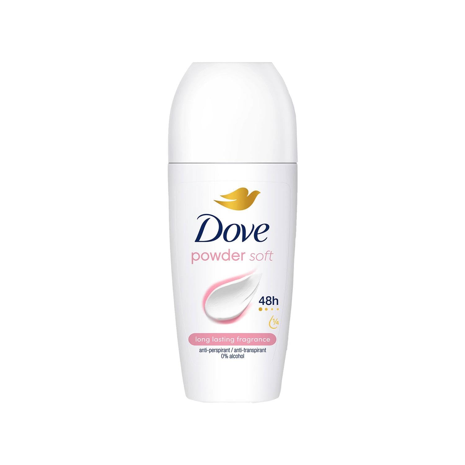 Dove Bianco Powder Roll-On Deodorant Ohne Alkohol, 50 Ml