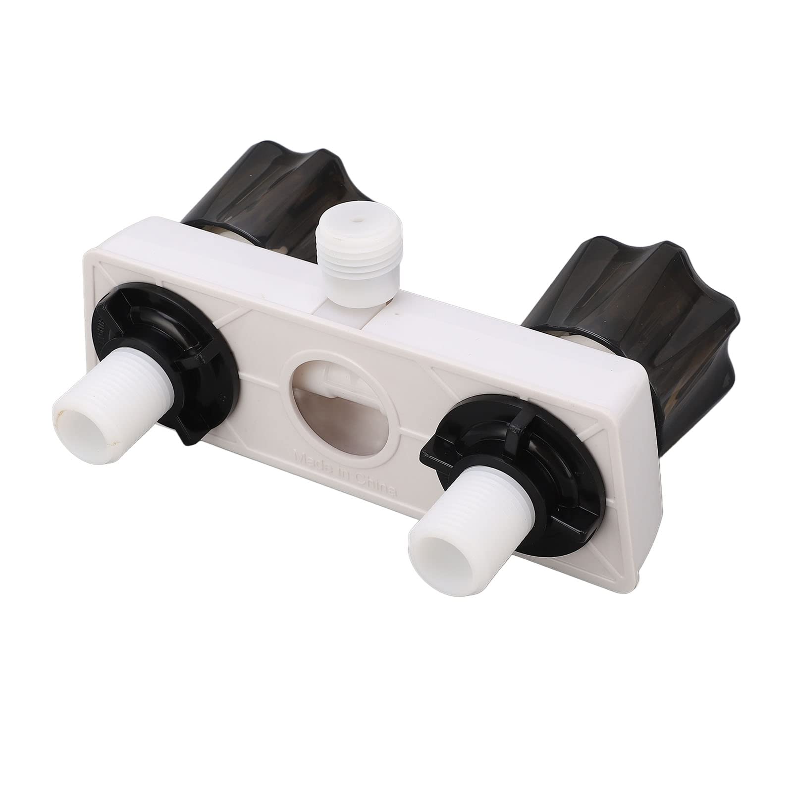 Robinet de Douche de Camping-car RV, Commande de Vanne de Mélange de Douche avec 2 Boutons pour Camping-car, Camping-car (Blanc)