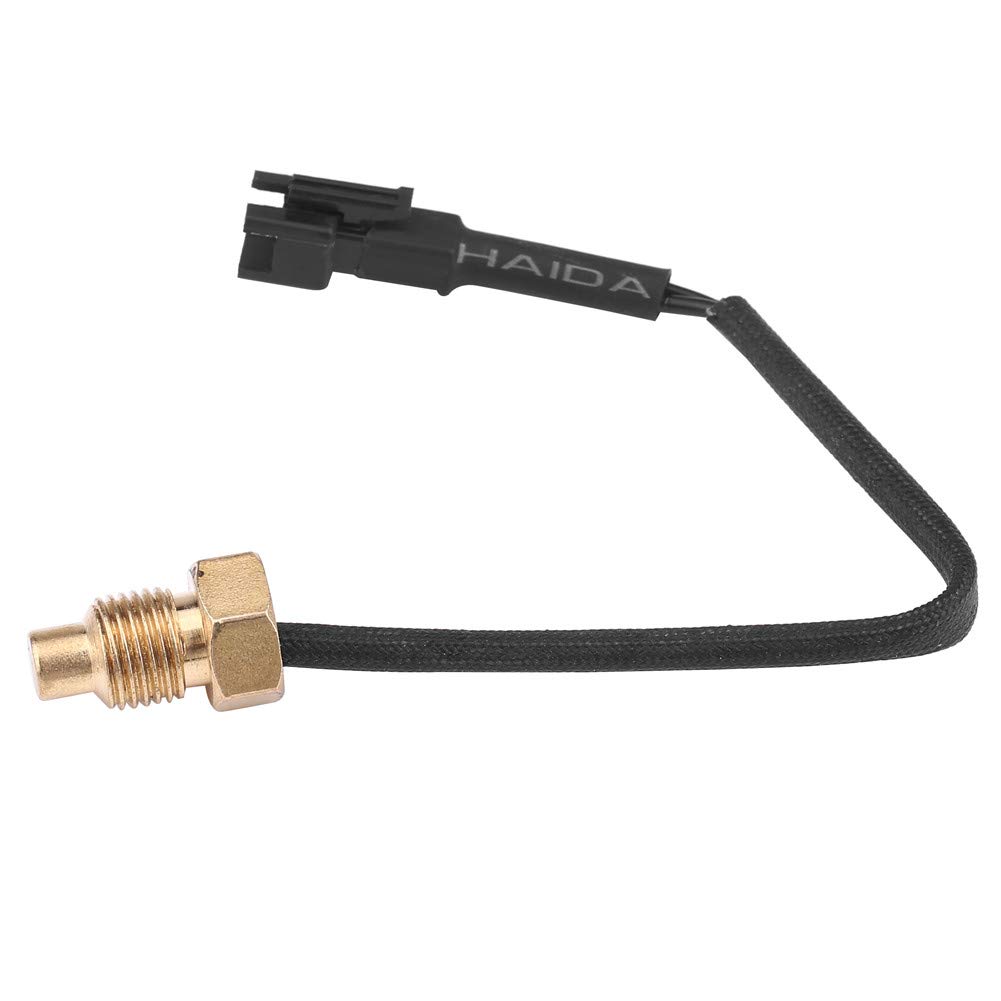 Thermomètre numérique universel de moto jauge de température de l'eau pour Scooter de course avec voltmètre universel de lumière rouge et bleue(Rétroéclairage rouge)+thermometre moto thermometre moto