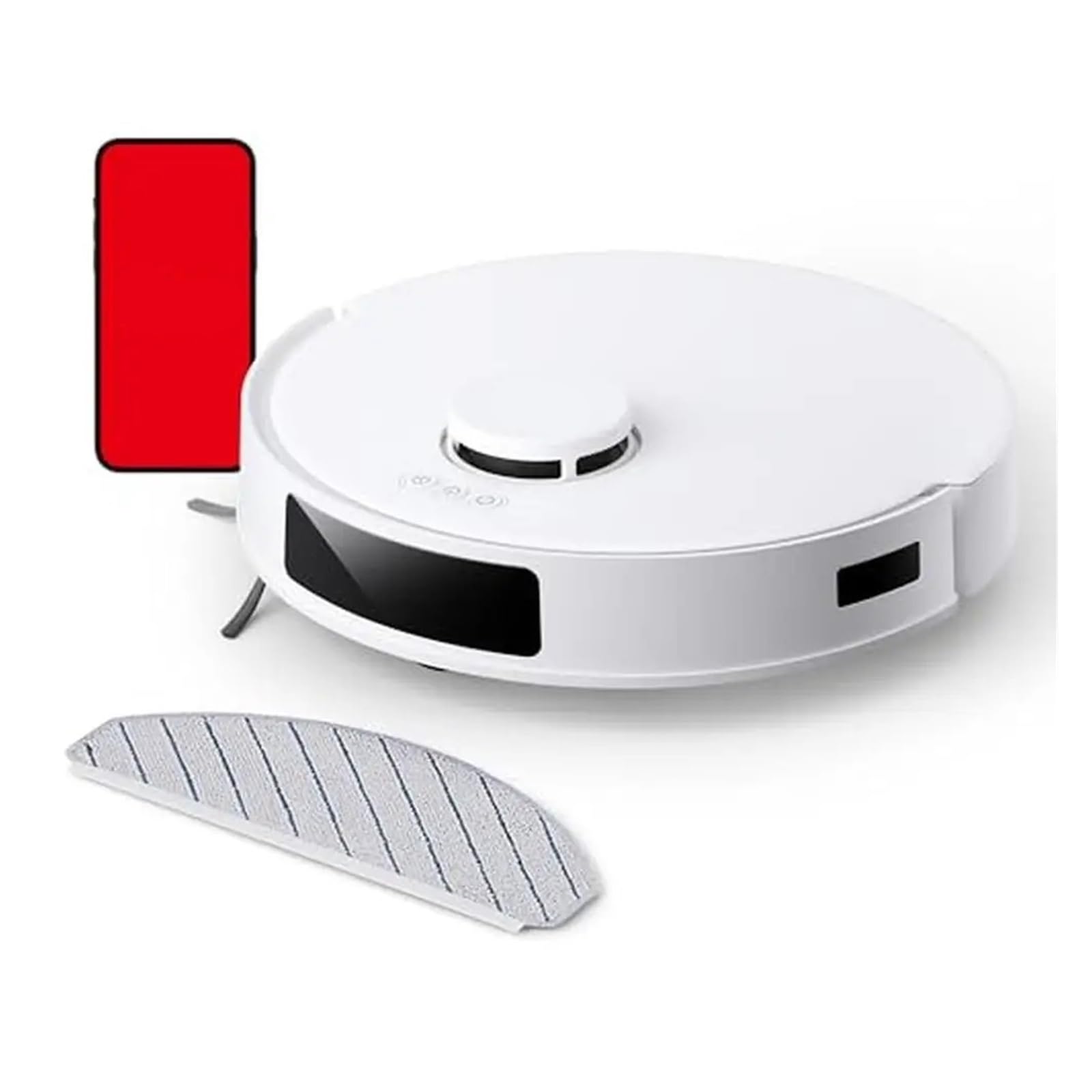 EWsdsfs C12 Robot Vacuum Cleaner Mop 8000Pa Suction ZeroTangle Anti-Tangle Smart Navigation White TrueMapping Multi-Sensor