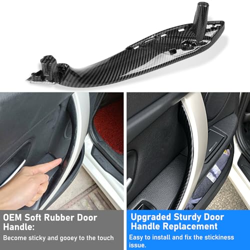 Image of Jaronx 4PCS Door Handles Replacement for BMW 3 Series F30 /F31 /F80 M3 | Driver Side and Passenger Side Interior Door Pull Handle Replacement for 320i,325i,328i,330i,335i,340i (NOT for 4 Series)