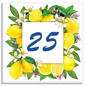 Stileitaliano Piastrella1 Keramik Hausnummer Schild