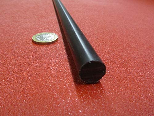 Miniatura 8 de Varilla redonda POM de acetal negro de 0.562 pulgadas (916 pulgadas) de diámetro x 4 pies de longitud, 4 piezas de 16 pies en total